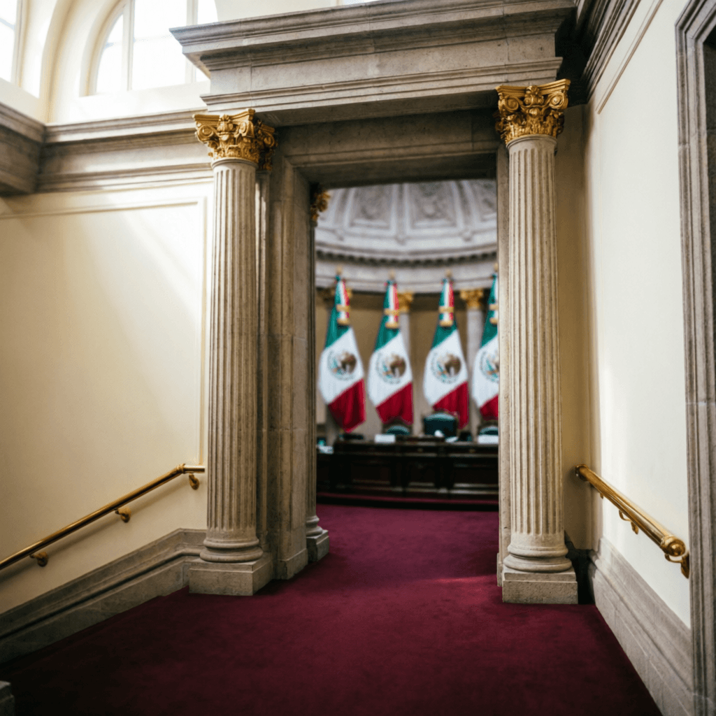 Recinto legislativo e instituciones del Estado mexicano
